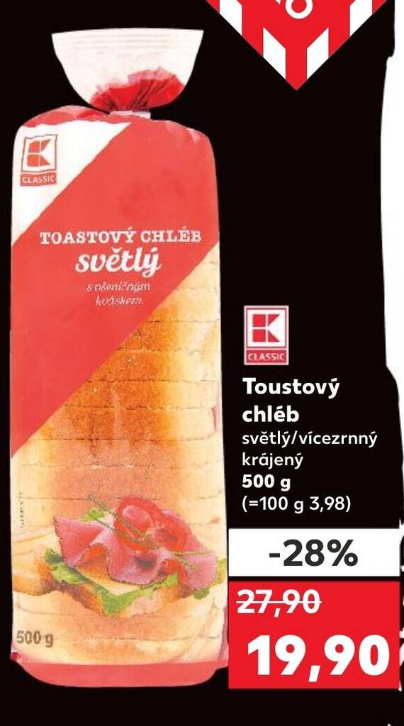 Kaufland Toustový chléb nabídka