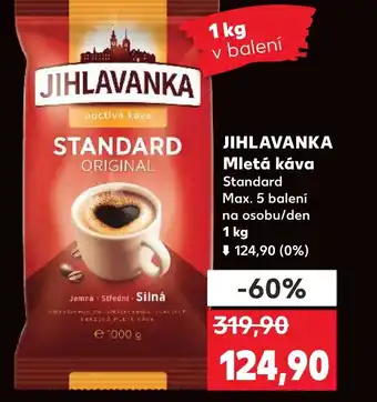 Kaufland JIHLAVANKA Mletá kava nabídka