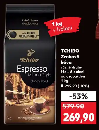 Kaufland TCHIBO Zrnková kava nabídka