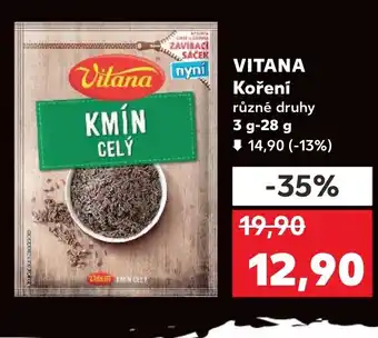 Kaufland VITANA Koření nabídka