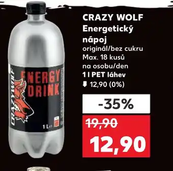 Kaufland CRAZY WOLF Energetický nápoj nabídka