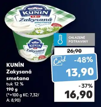 Kaufland KUNIN Zakysaná smetana nabídka