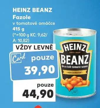 Kaufland HEINZ BEANZ Fazole nabídka