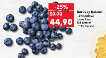 Kaufland Borůvky balené - kanadské nabídka