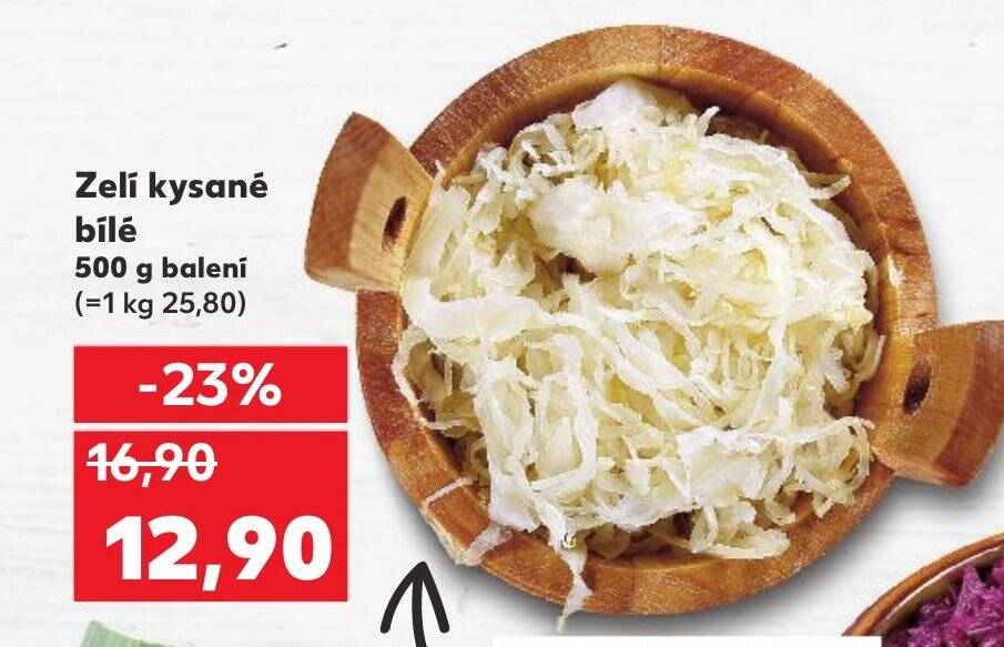 Kaufland Zelí kysané bílé 500 g nabídka