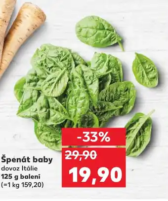 Kaufland Špenát baby nabídka