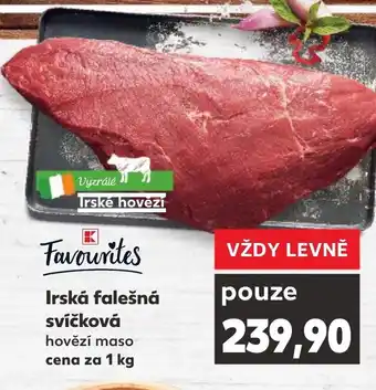 Kaufland Irská falešná svíčková nabídka