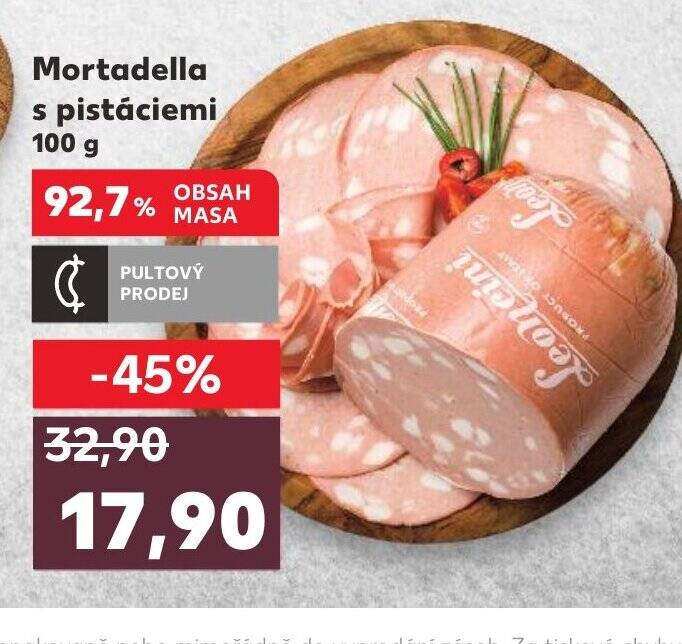 Mortadella s pistáciemi 100 g nabídky v Kaufland