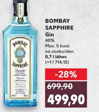 Kaufland BOMBAY SAPPHIRE Gin nabídka