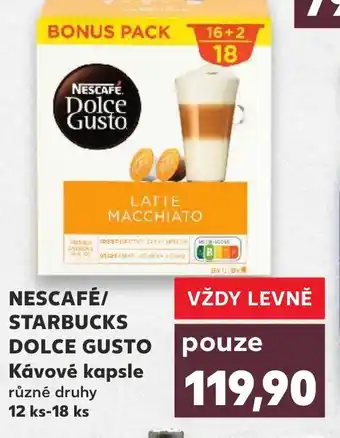 Kaufland NESCAFÉ/ STARBUCKS DOLCE GUSTO nabídka
