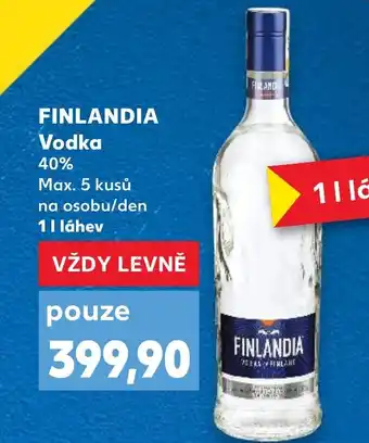 Kaufland FINLANDIA Vodka nabídka