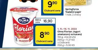 Tesco Olma florian jogurt smetanový ochucený nabídka