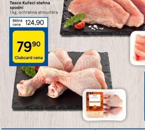 Tesco Kuřecí stehna spodní nabídka