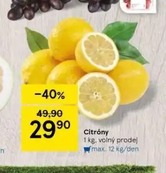 Tesco Citrony nabídka