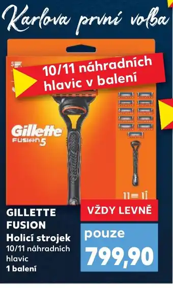 Kaufland GILLETTE FUSION Holicí strojek nabídka