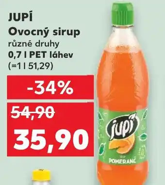 Kaufland JUPÍ Ovocný sirup nabídka