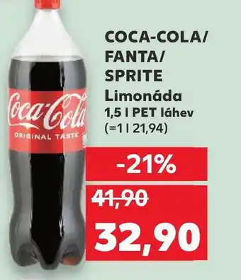 Kaufland COCA-COLA/ FANTA/ SPRITE Limonáda 1.5 l. nabídka