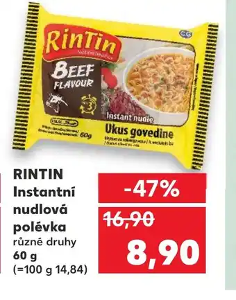 Kaufland RINTIN Instantní nudlová polévka nabídka