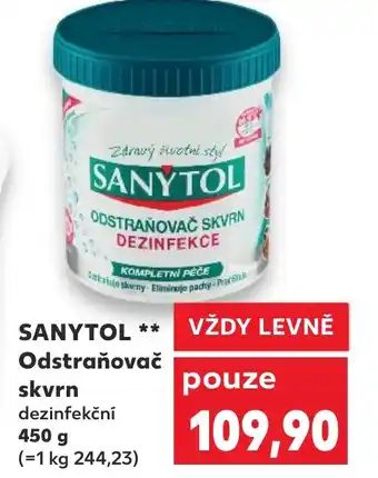Kaufland SANYTOL Odstraňovač skvrn nabídka
