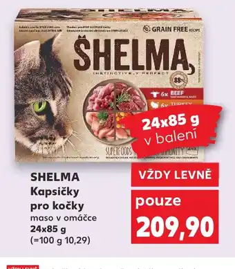 Kaufland SHELMA Kapsičky pro kočky nabídka