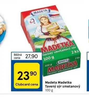 Tesco Madeta madetka tavený sýr smetanový nabídka
