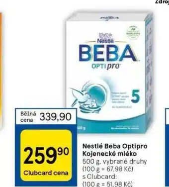 Tesco Nestlé beba optipro kojenecké mléko nabídka