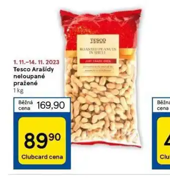 Tesco Tesco arašídy neloupané pražené nabídka
