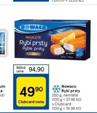 Tesco Nowaco rybí prsty nabídka