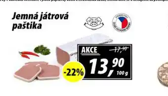 ZEMAN Jemná játrová paštika nabídka