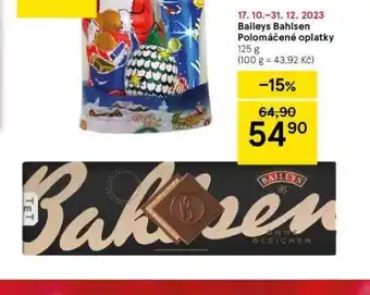 Tesco Baileys bahlsen polomáčené oplatky nabídka