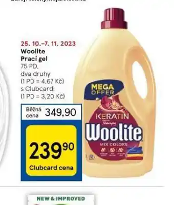Tesco Woolite prací gel nabídka