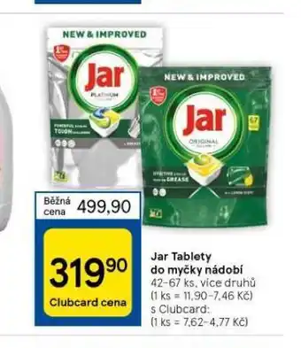 Tesco Jar tablety do myčky nabídka