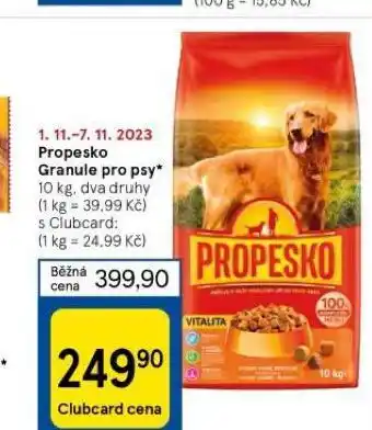 Propesko granule pro psy
