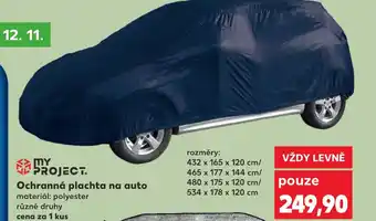 Kaufland Ochranná plachta na auto nabídka