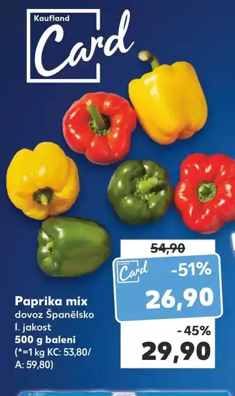 Kaufland Paprika mix nabídka