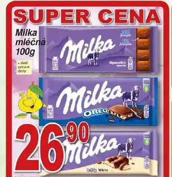 Hruška Milka mléčná nabídka