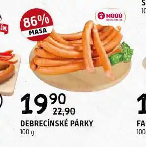Terno Debrecínské párky nabídka