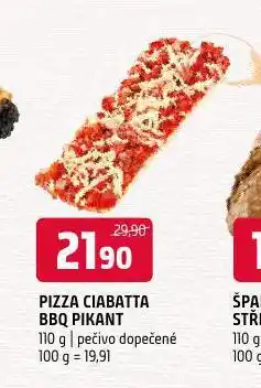 Terno Pizza ciabatta bbq pikant nabídka