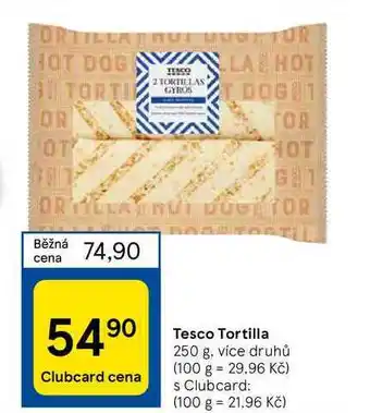 Tesco Tesco tortilla 250 g nabídka