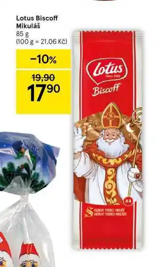Tesco Lotus biscoff mikuláš 85 g nabídka