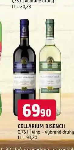 Terno Cellarium bisencii 0,75 l nabídka
