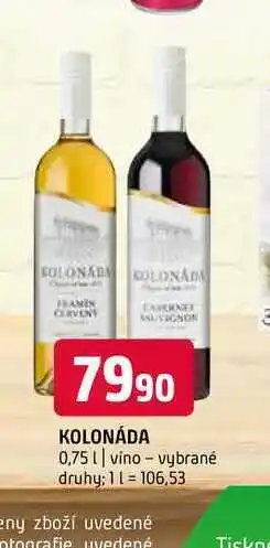 Terno Kolonáda 0,75 l nabídka