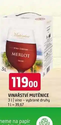 Terno Vinařství mutěnice 3 l nabídka