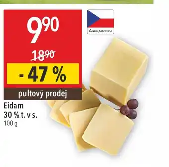 Globus Eidam 30 % t. vs. 100 g nabídka
