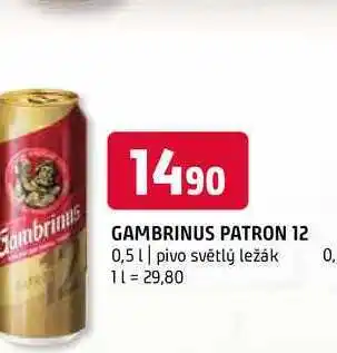 Terno Gambrinus patron 12 0,5 l nabídka