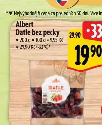 Albert Albert datle bez pecky 200 g nabídka