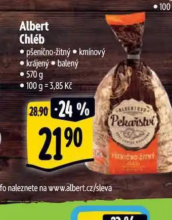 Albert Albert chléb 570 g nabídka