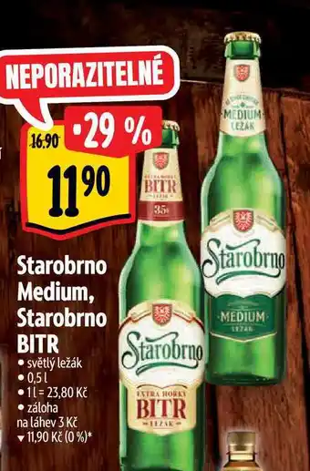 Albert Starobrno medium 0,5 l nabídka