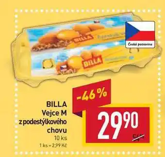 Billa Billa vejce m z podestýlkového chovu 10 ks nabídka