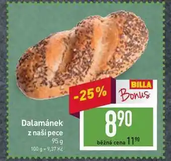 Billa Dalamánek z naší pece 95 g nabídka